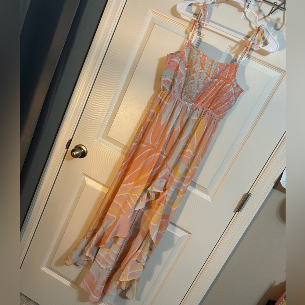 Colorful Strappy Maxi Dress